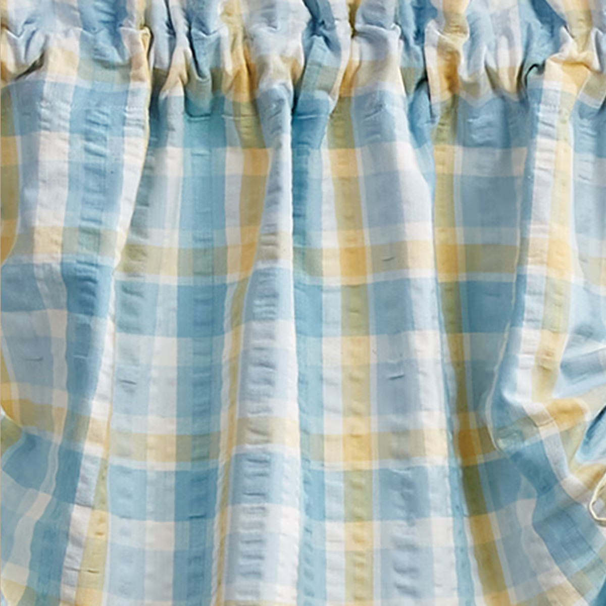 LINED FARMHOUSE VALANCE, FORGET ME NOT, brand NEW IN PKG, FREE SHIPPING! 60X20