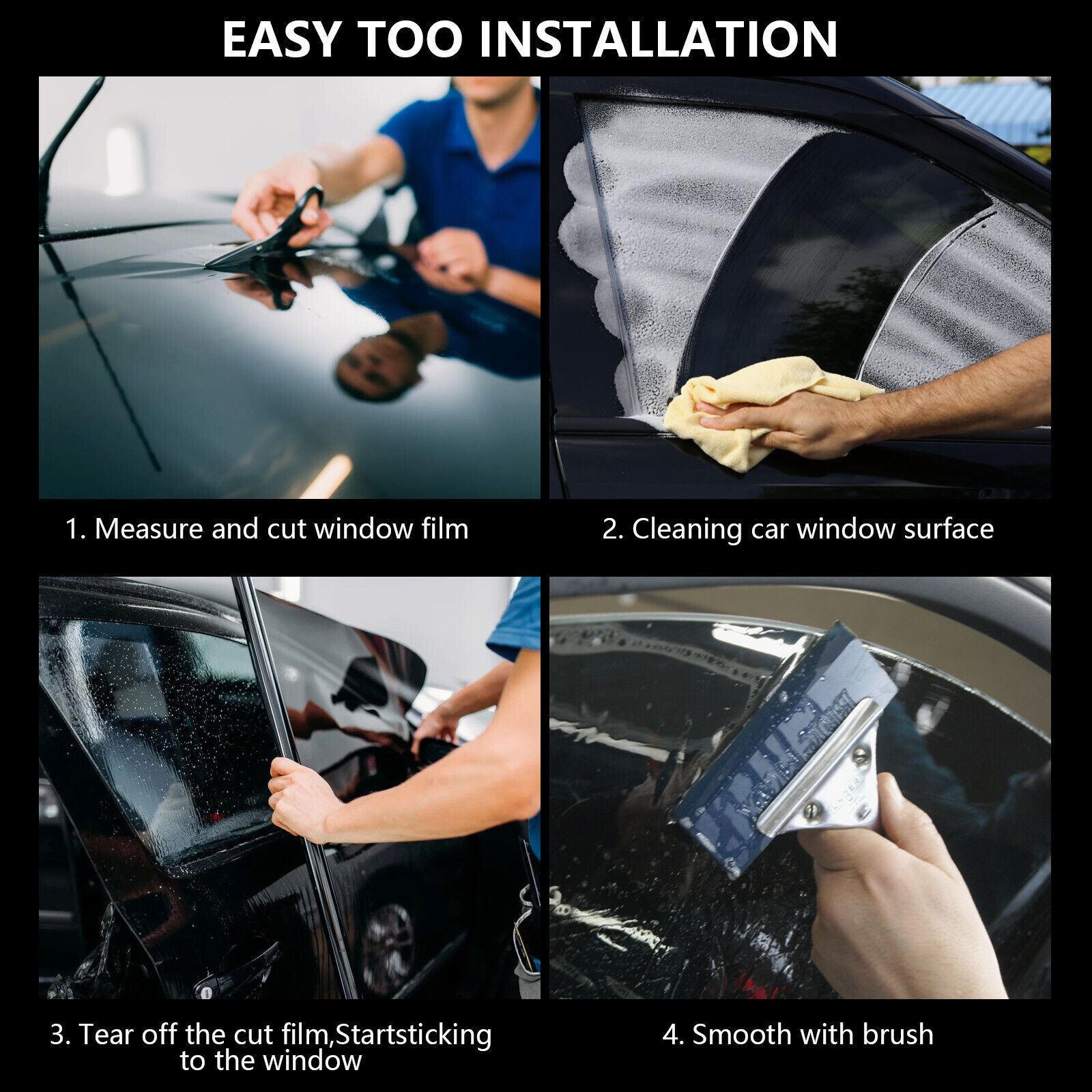 Premium Ceramic Window Tint Roll 2 Ply Nano Film Fits Home, Office, Car, Truck