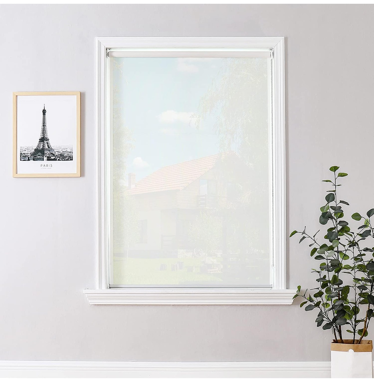 Light Filtering Roller Shades, with 5% Openness Solar Screen 38”W x 72″H (1103)