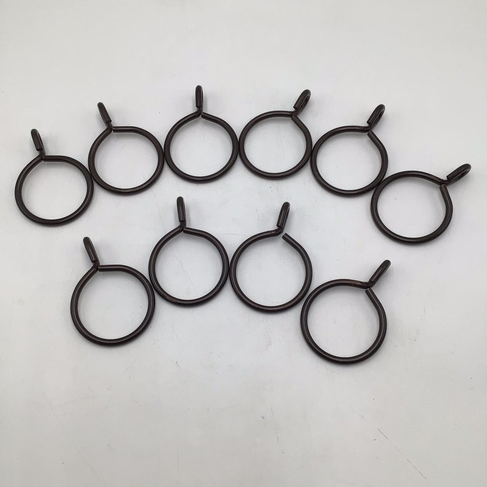 2-1/4 Inch Curtain Eyelet Rings (Set Of 10 Total) Cocoa Colored