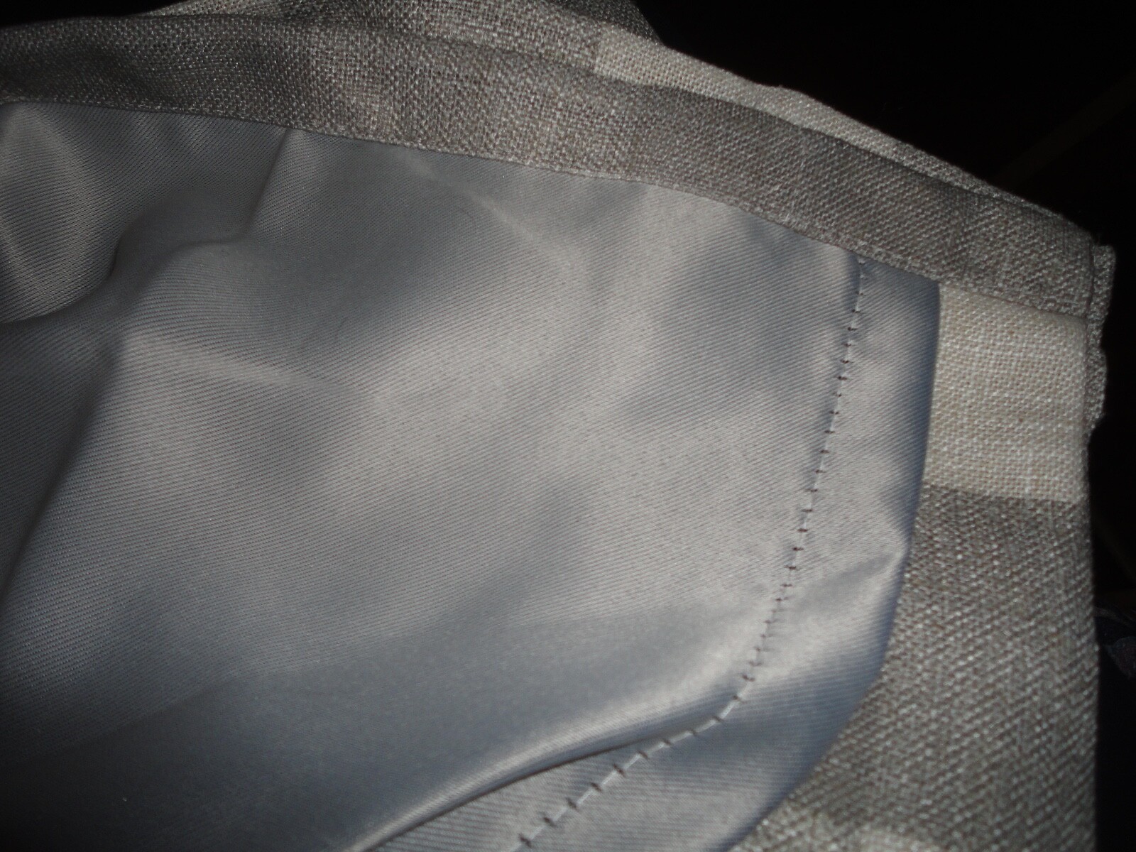 RALPH LAUREN VIENNA GINGHAM CHECKS GRAY & WHITE (2) PANELS CURTAINS 50 X 82