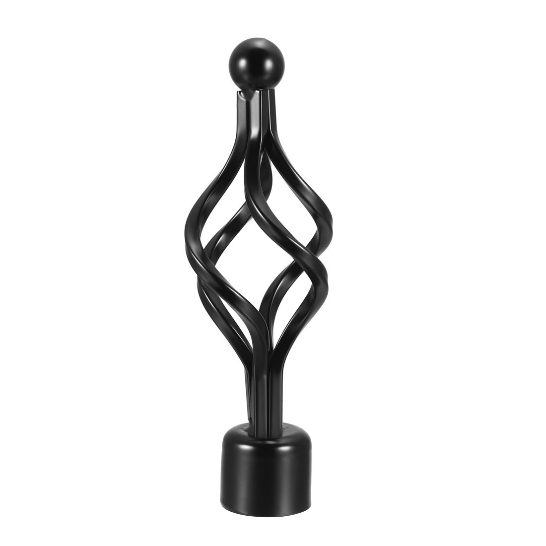 Pinnacles rod curtains iron cap end for 28mm black 160mmx56mm 4 pcs