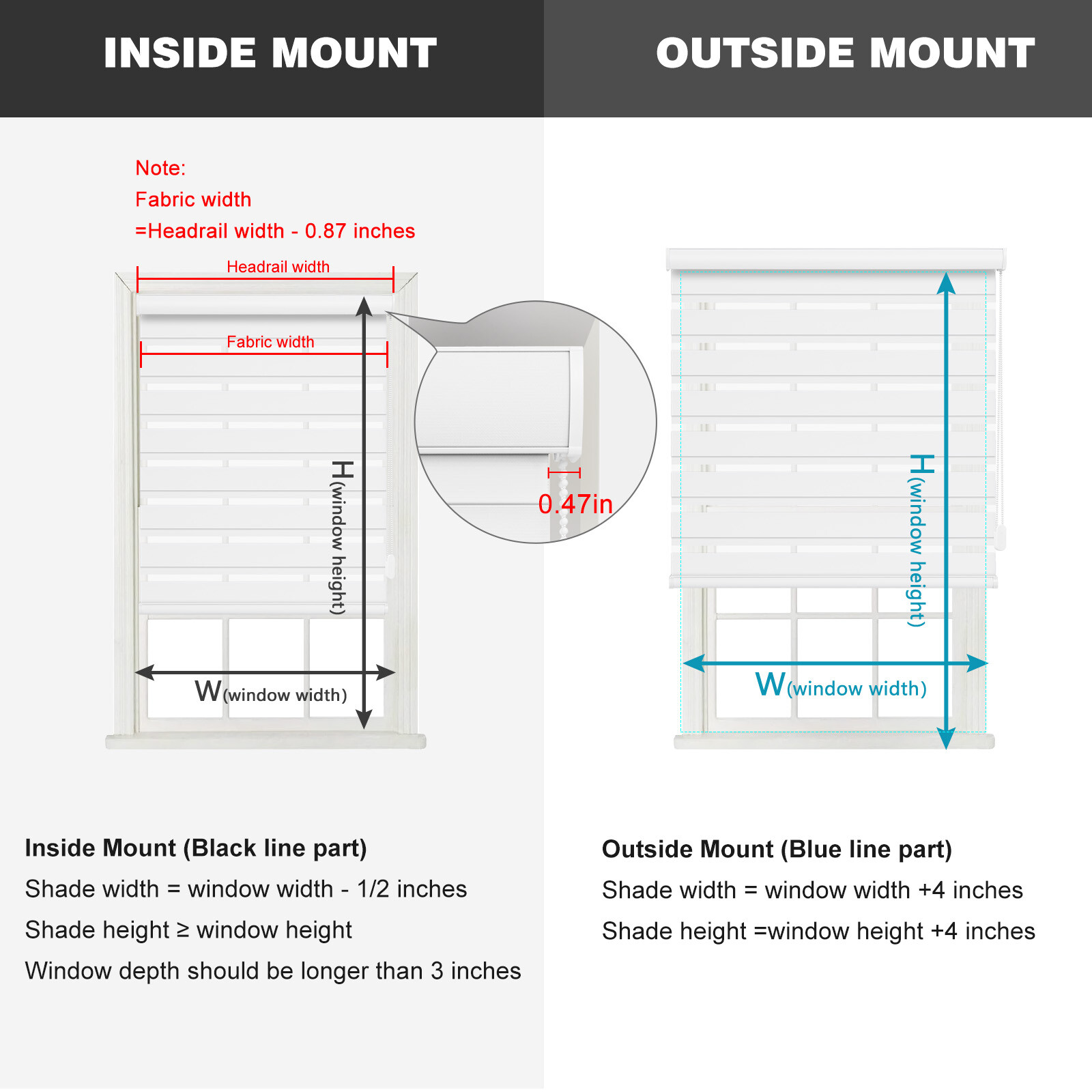 Changshade Custom 85% Blackout Corded Blinds for Window Zebra Roller Shade