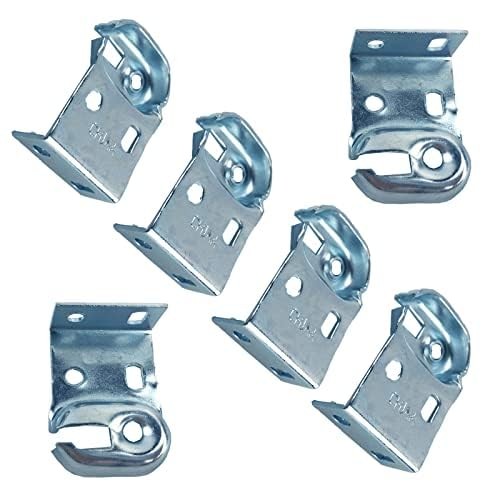 6pcs Roller Window Shade Mount Brackets, Inside Outside, Zinc Curtain Holder