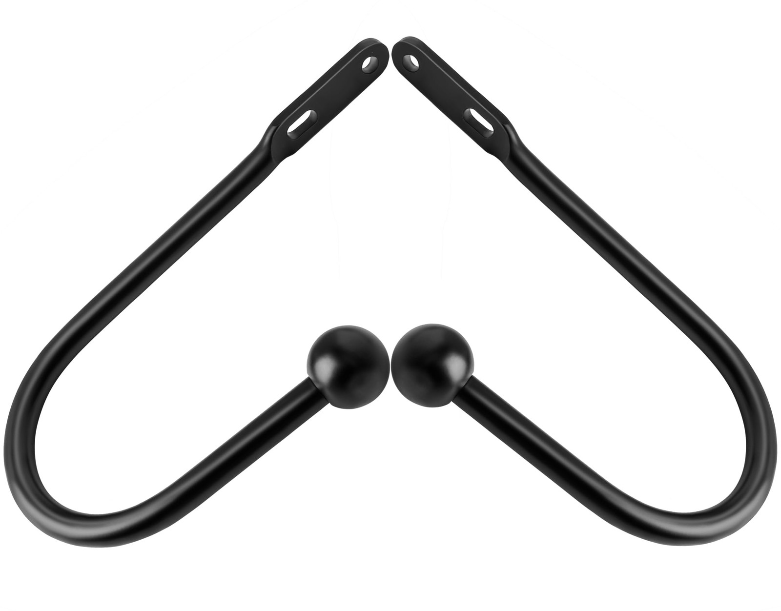VRSS Wall Mount Curtain Tiebacks Drapery Holdbacks 8pcs Black