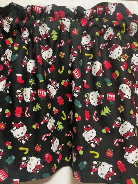 Handmade Hello Kity Christmas Valance, 41 X 15 INCHES