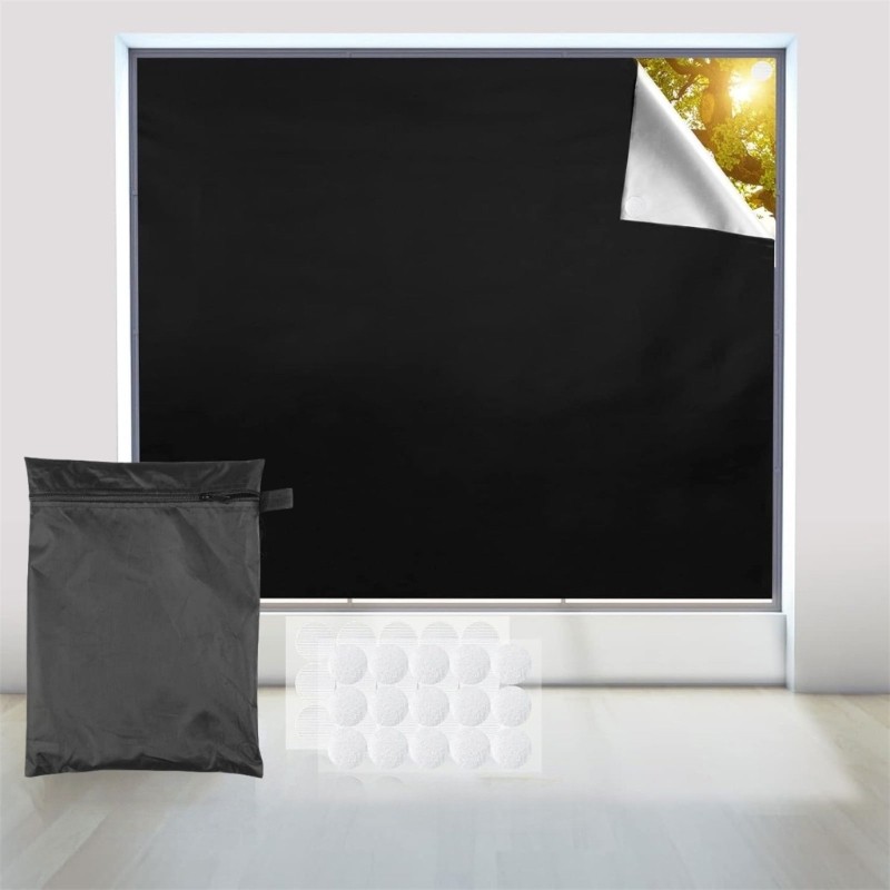 Customizable Sun Blocking Curtains Adhesive Backing Easy Arrange For Home Use