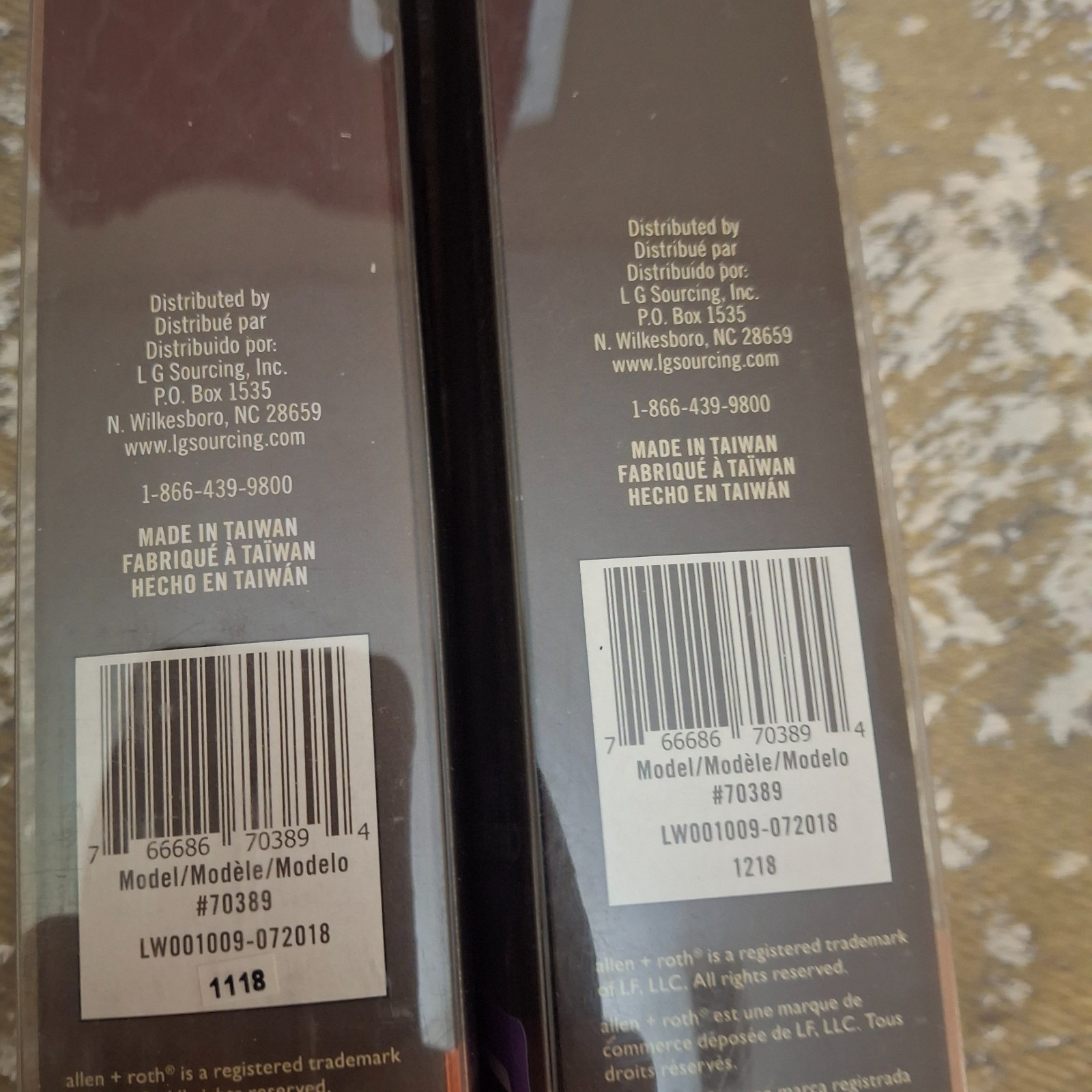 Allen Roth Cordless Cellular Shade 23″ x 72″ Linen 2-Pack 70389 Brown #0053401
