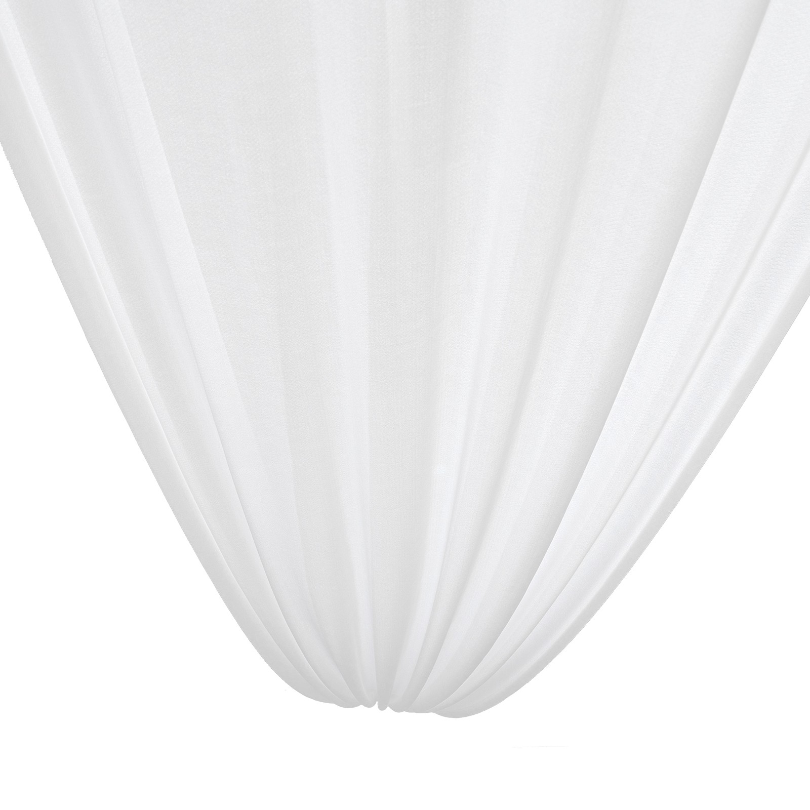 6Pc White Chiffon Ceiling Drapes 15 × 5 Ft Panels For Wedding Party Backdrop