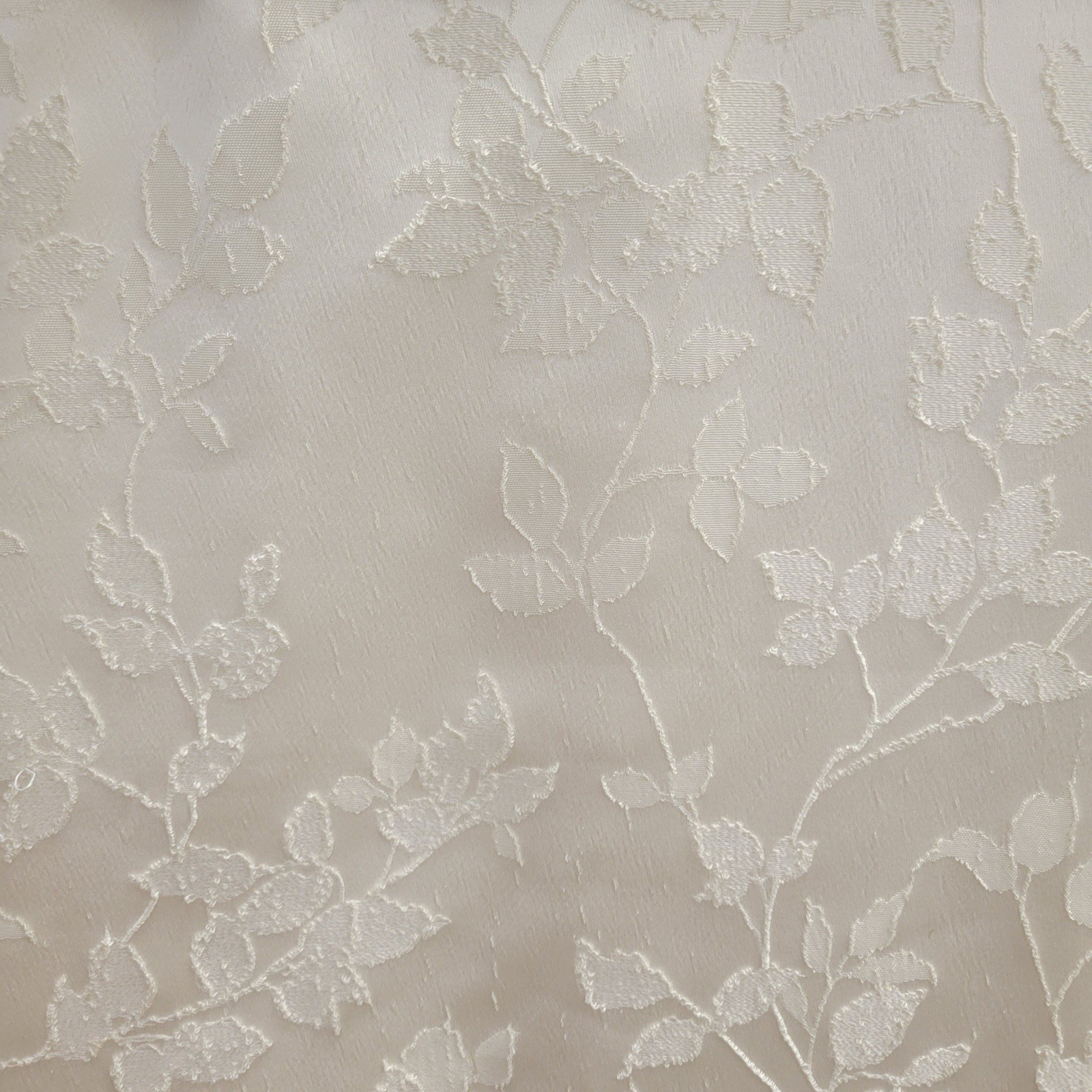 2pk Tahari Curtains Window Panels 50” x 96” Beige Off White Floral Spring Summer