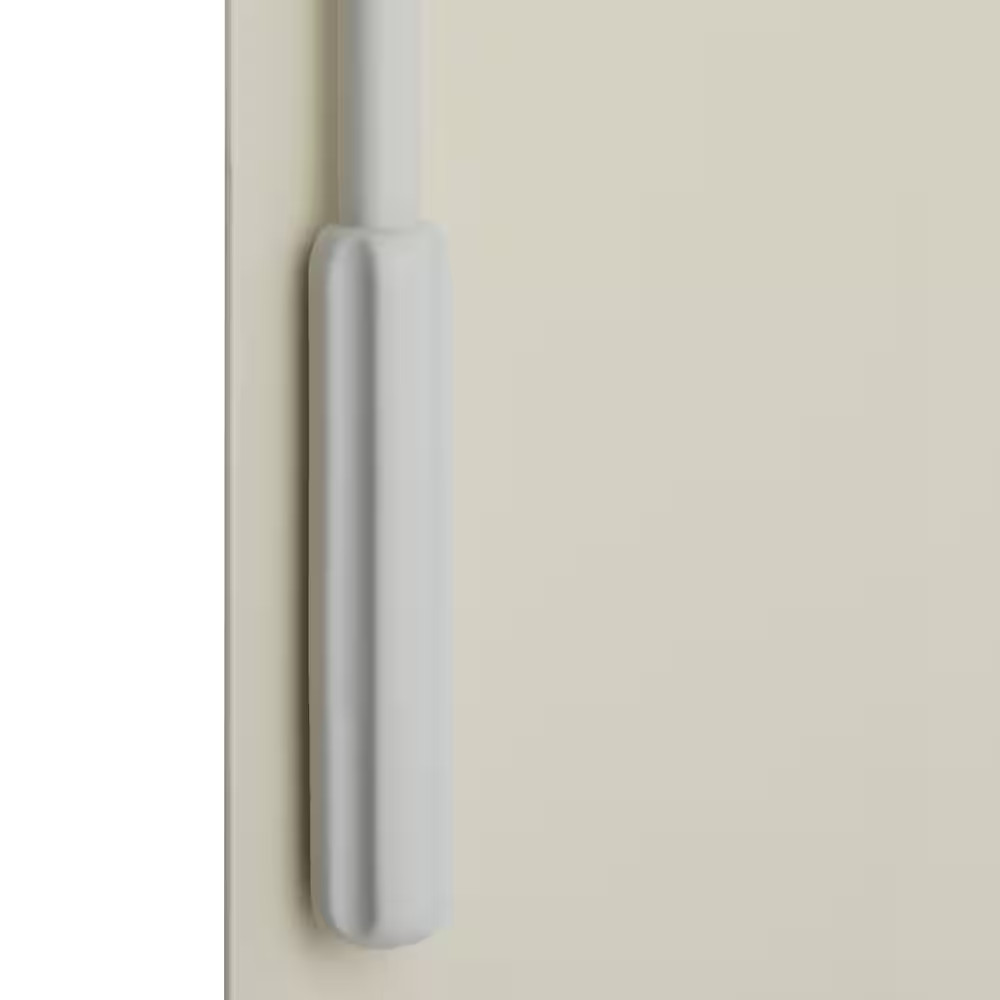 Alabaster Cordless Room Darkening Vertical Blinds for Sliding Doors Kit with 3.5