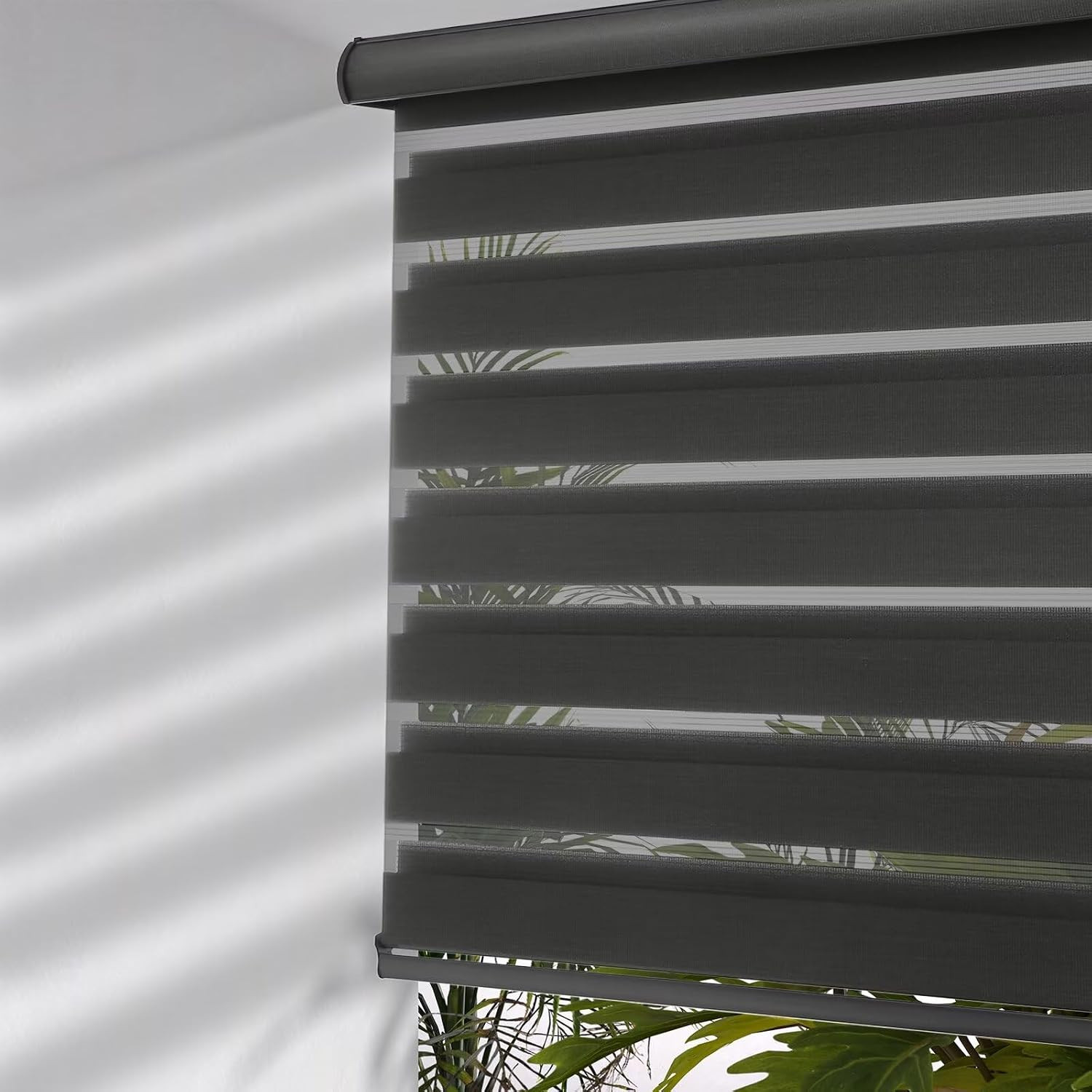 Cordless Zebra Blinds with Free-Stop Function – Dual Layer Light Filtering & Pri