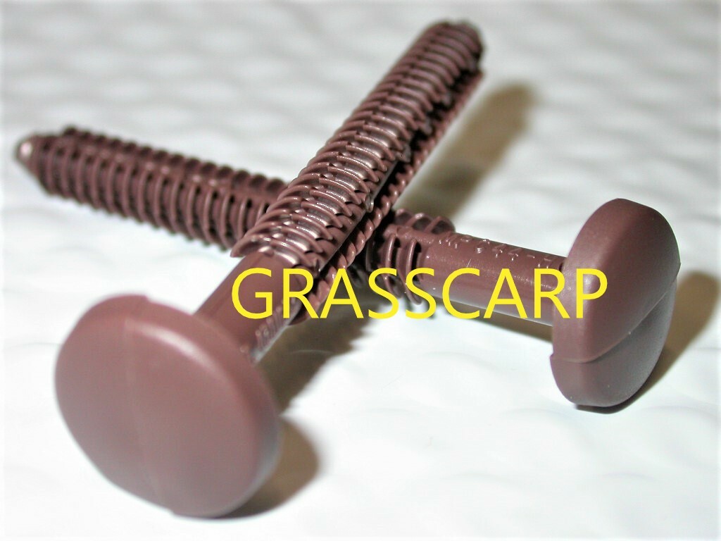 (6-150 pcs) 3″ Federal Brown / Bulk/Vinyl Shutter-Lok Fasteners/Spike/Nail/Peg/