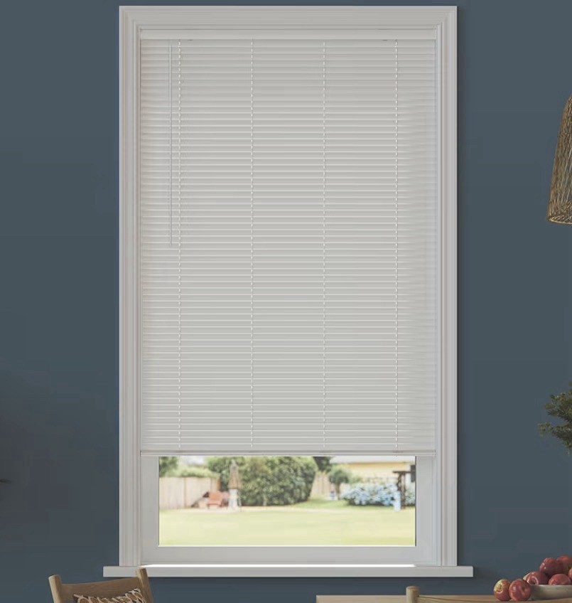 1” Cordless Vinyl Blinds Shades Shed Window One Blind Room Darkening 18”Wx24”L
