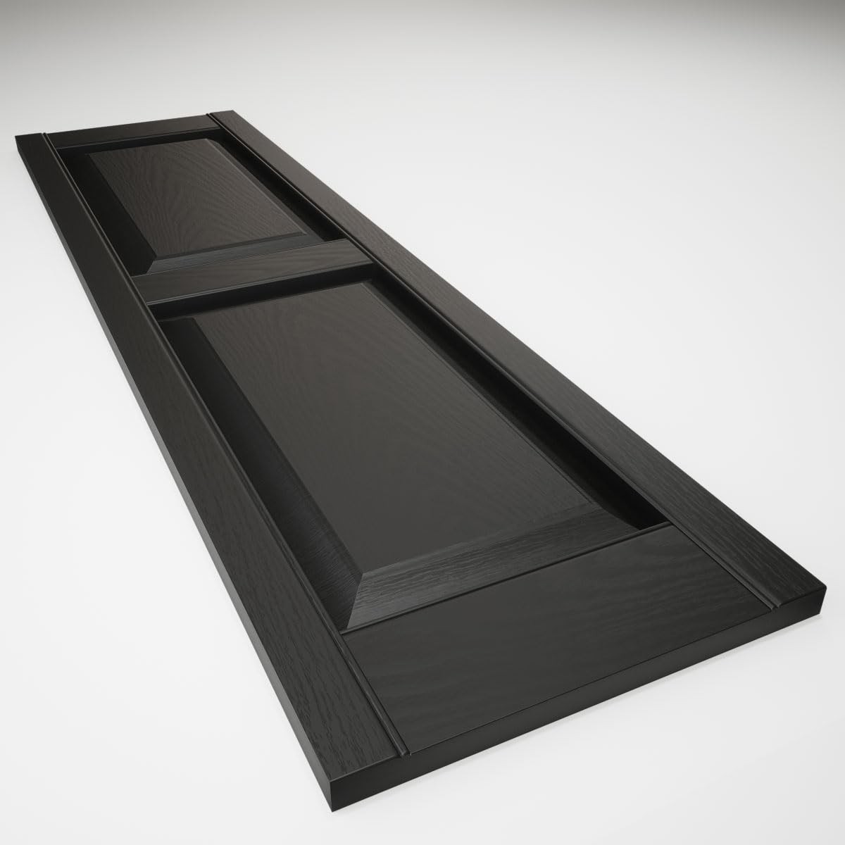 Ekena Millwork Lifetime Vinyl LP2S12X05500BL 12-in. W x 55-in. H, 002 – Black