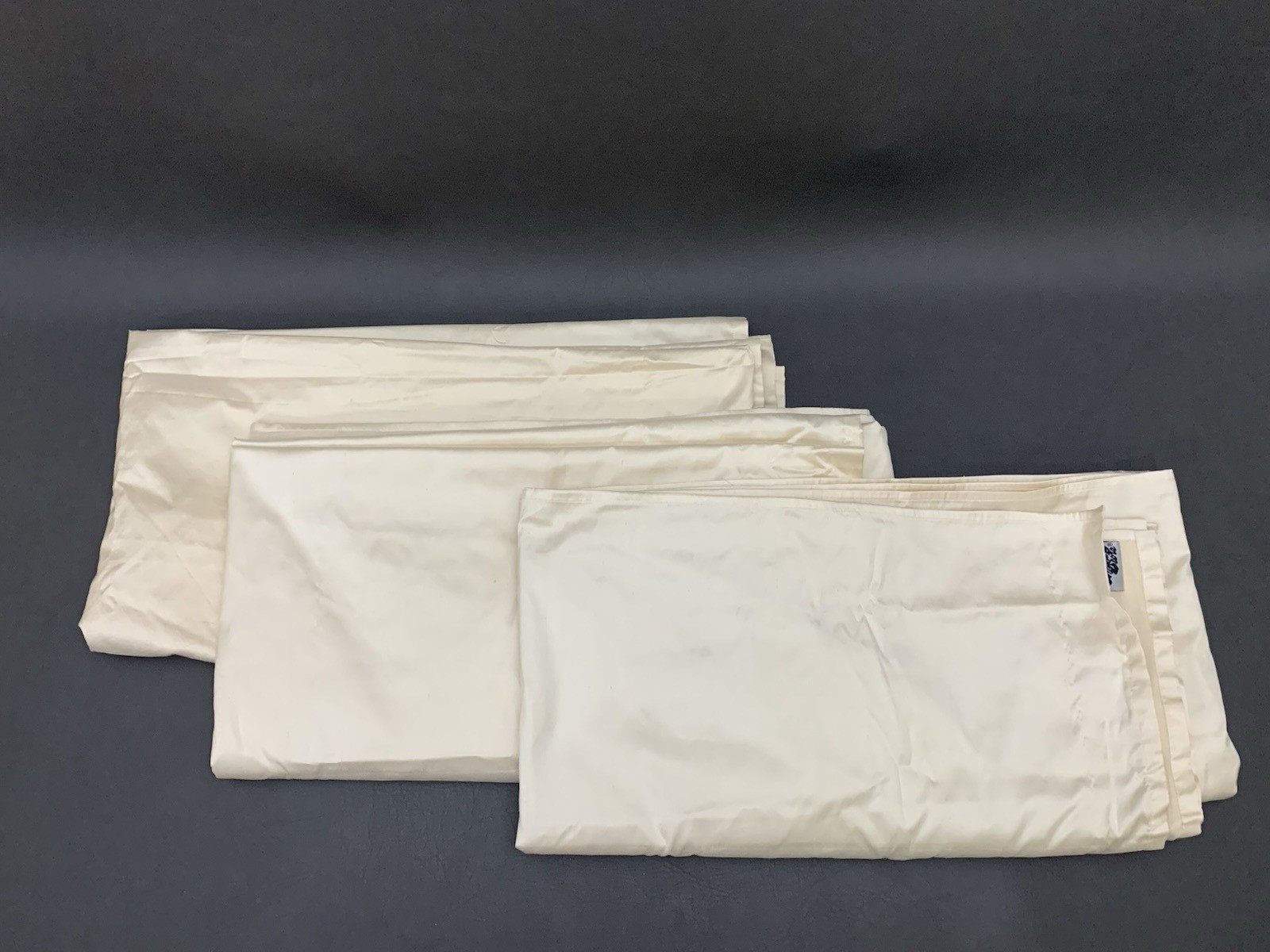Company Store 100% SILK Curtains Drape Panels Sateen Creme Brule – 44″ X 84″ (3)