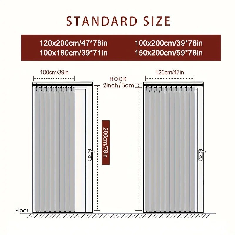 Accordion Style Magnetic Folding Door Curtains for Doorways/Closet Room Divider