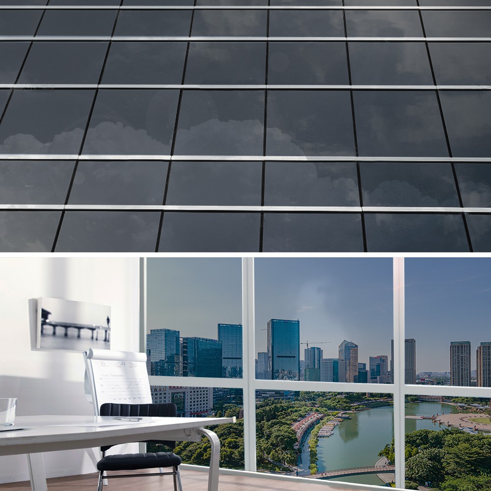 One Way Mirror Window Film Privacy Heat UV Reflective Control Tint for Office