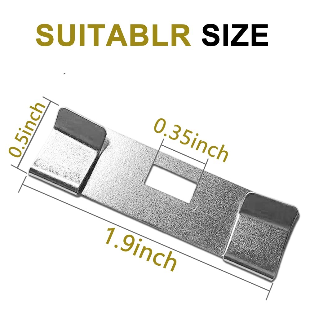 Vertical Blind Repair Vane Savers, Electroplated Metal One Size, White