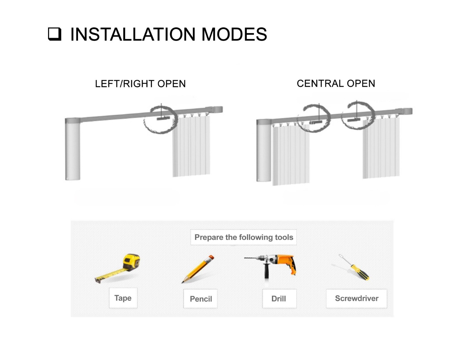HC Smart Curtain System: WiFi Control, Heavy Duty, Work with Alexa and Google