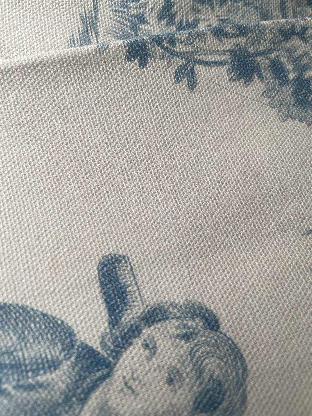 1 Maison d’ Hermine THE MILLER DENIM cotton CURTAIN PANEL back tab 50 X 84 NEW