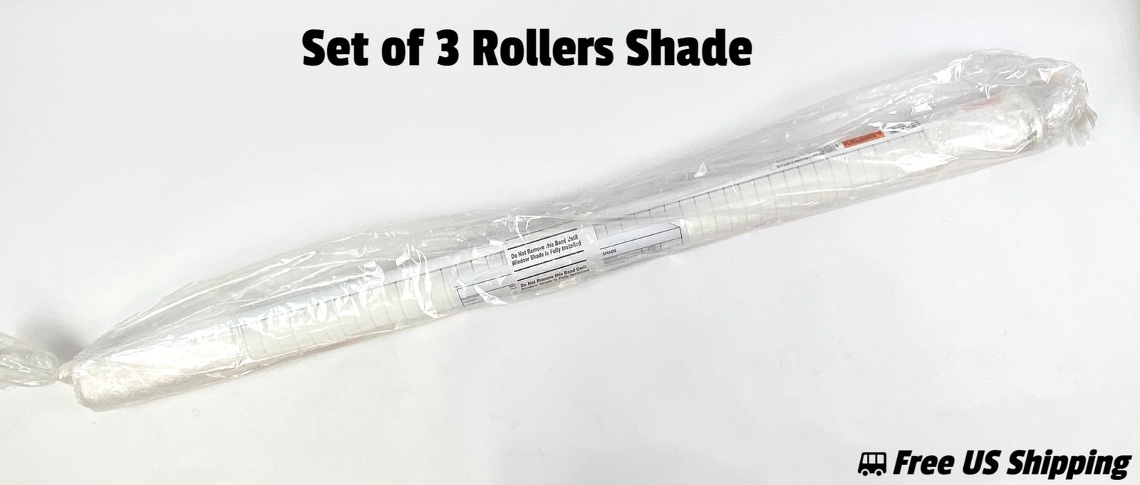 Manual Roller Shade White 44″ Wide Replacement Only Set of 3