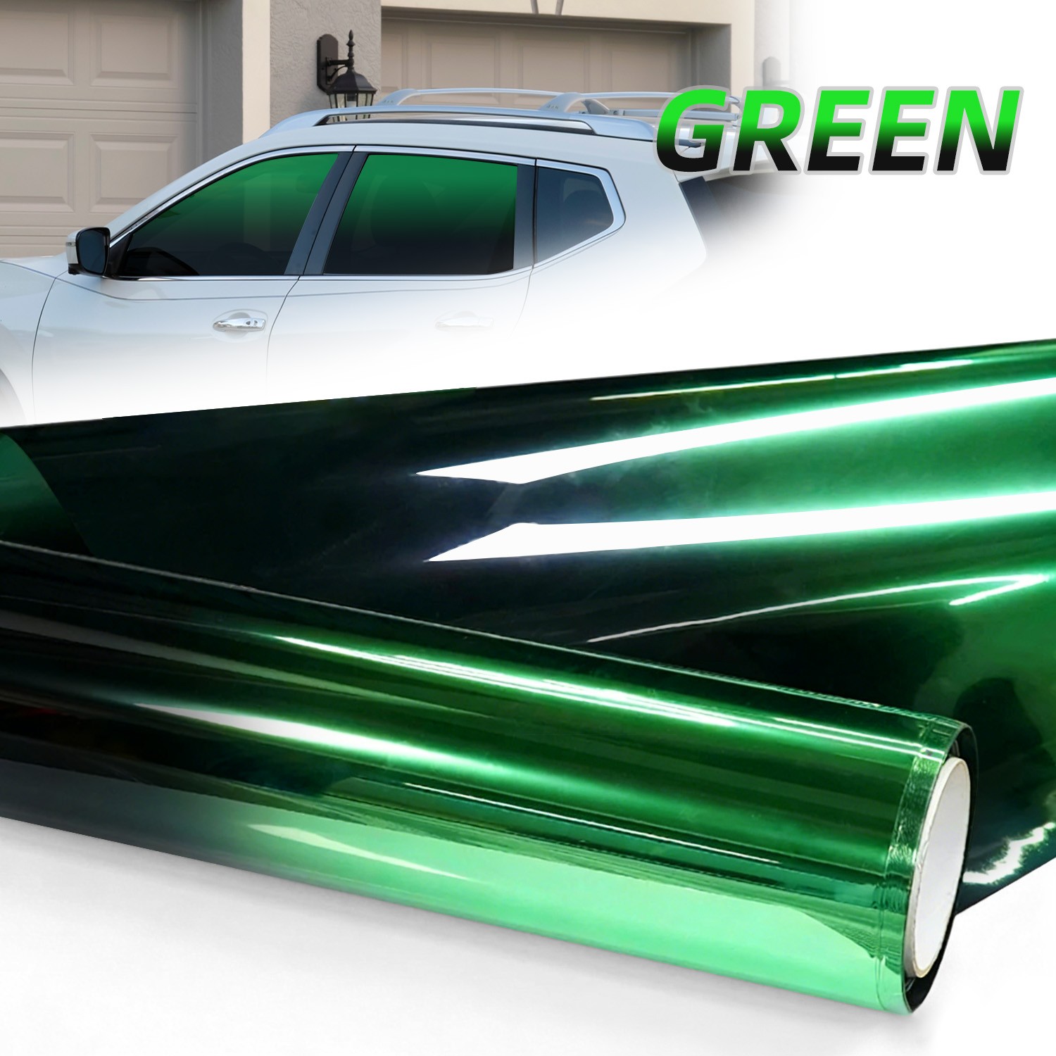 2-Color Gradients Car Window Tint Film, Windshield Sun Shade Film UV Protection
