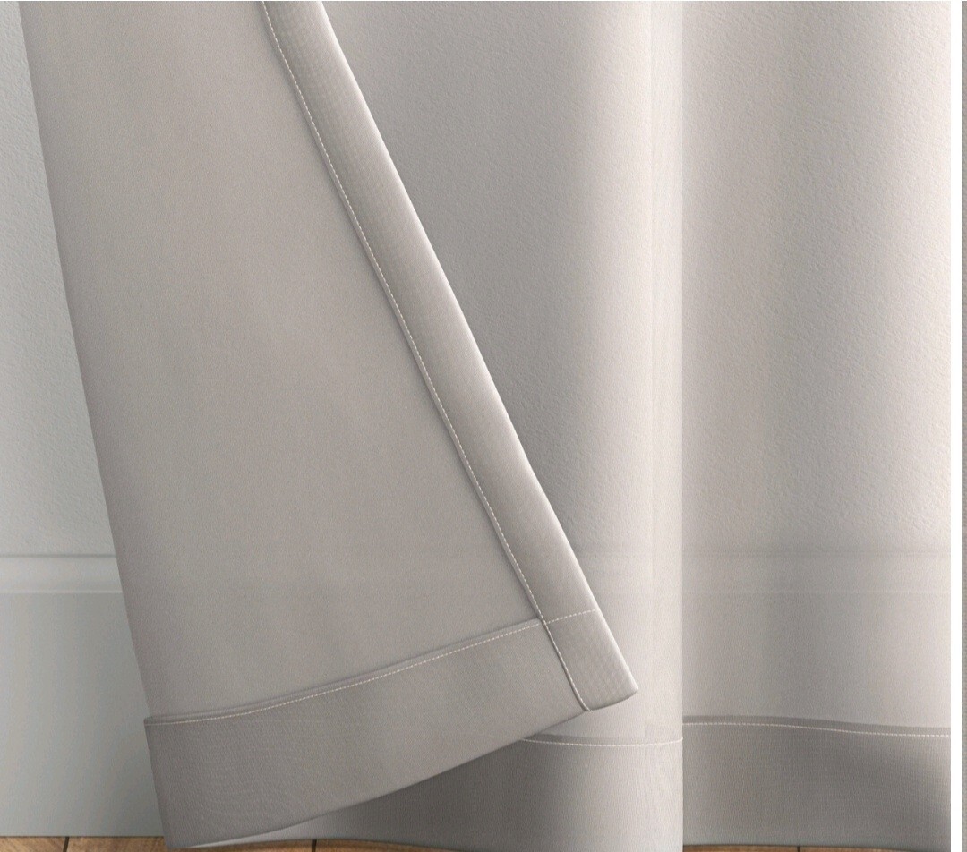 NEW, 6 Pack Room Essentials Gray Sheer Lightweight Window Curtain Panel 60″x 84″