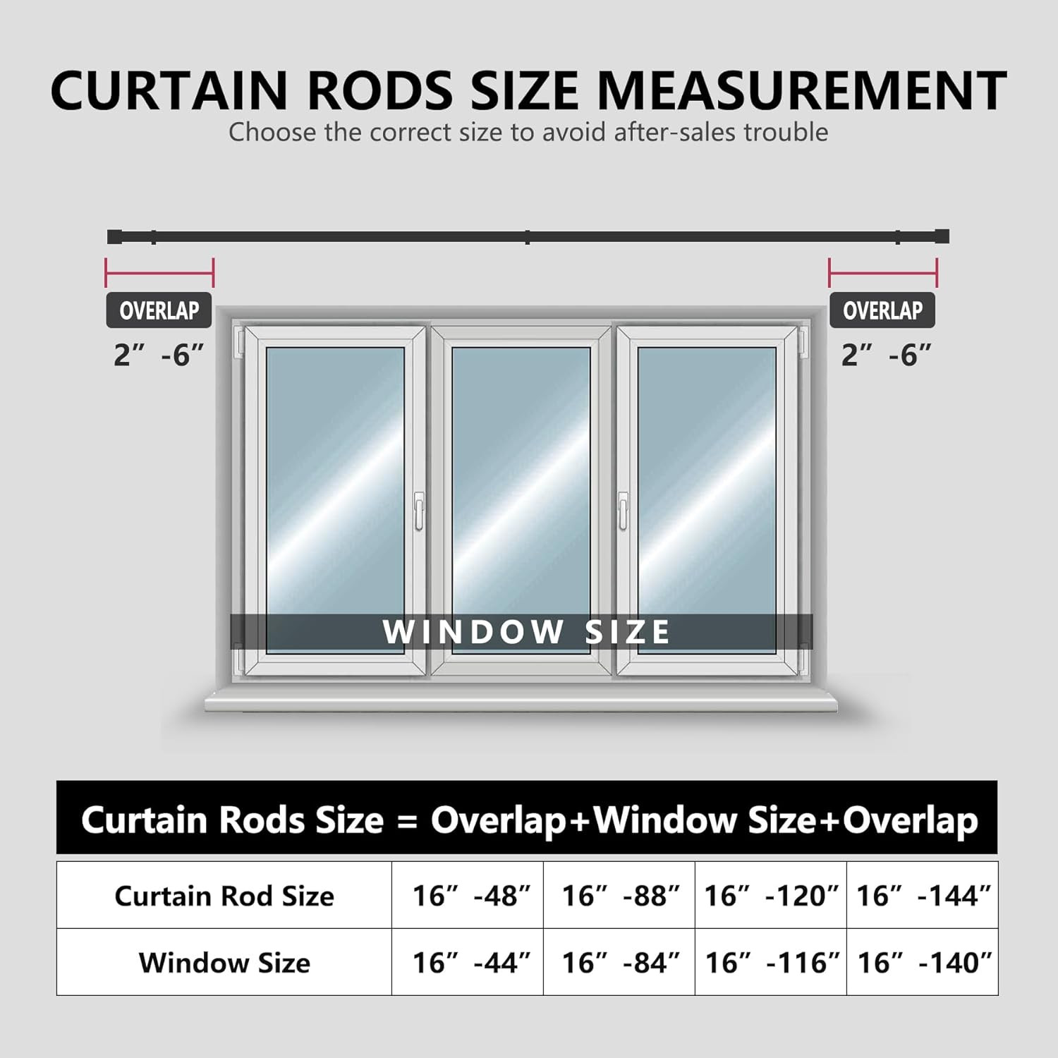 Curtain Rods Modern Minimalist Style,3/4 Inch Diameter Adjustable Curtain Rods f