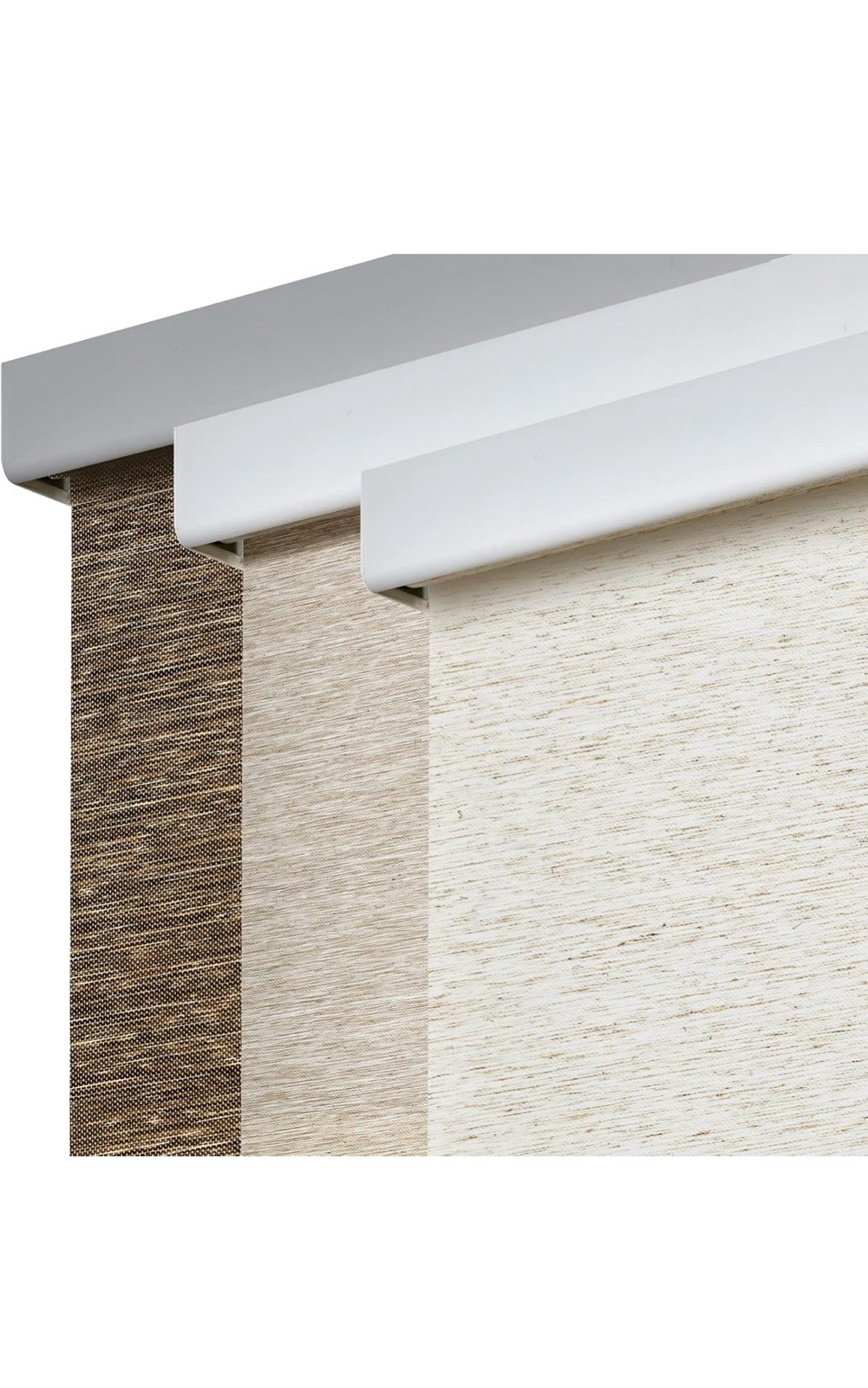 Window Blinds for Windows (Cream 46″ W x 72″ H) Natural Woven