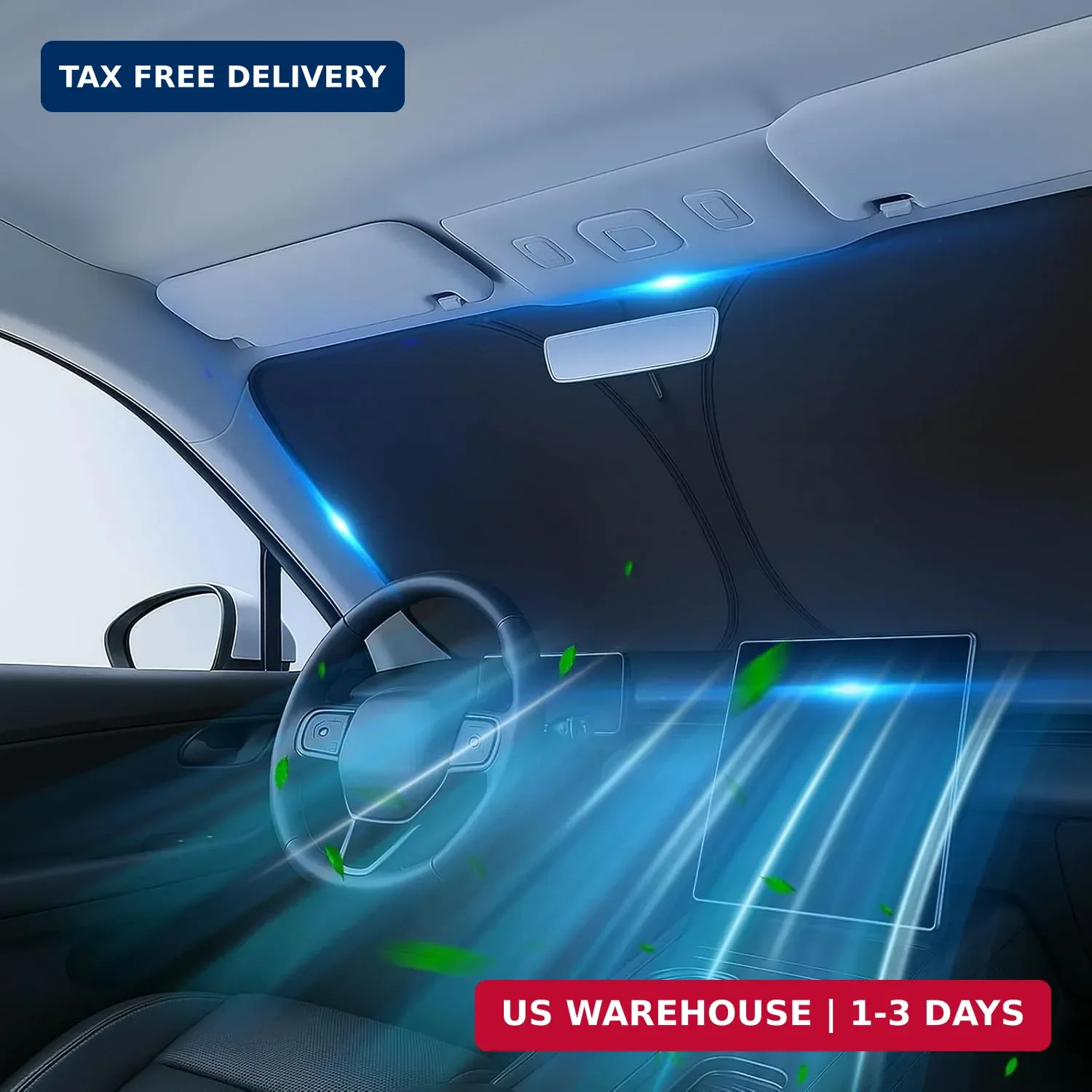 Windshield Sun Shade for Toyota RAV4 2019 2020 2021 2022 2023 2024 2025 – Custom