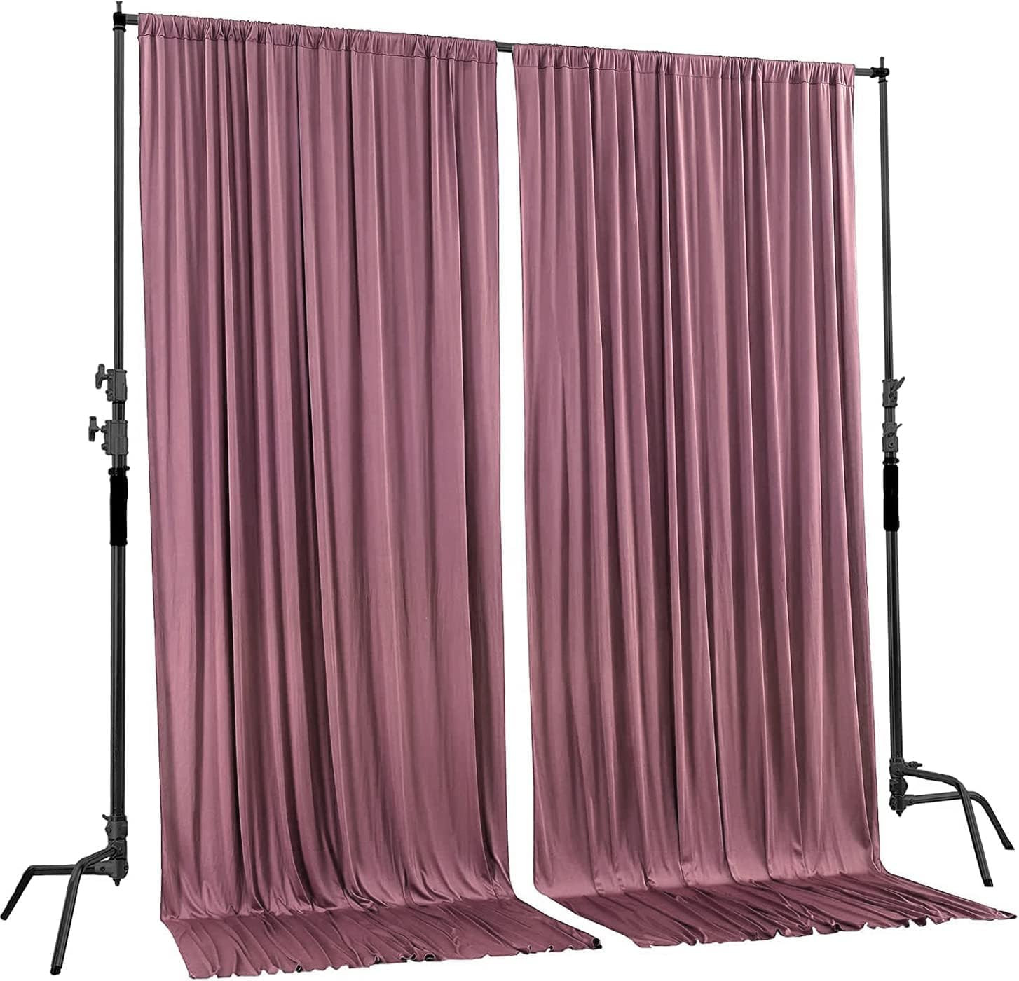 10 Feet X 8 Feet IFR Polyester Backdrop Drapes Curtains Panels with Rod Pockets