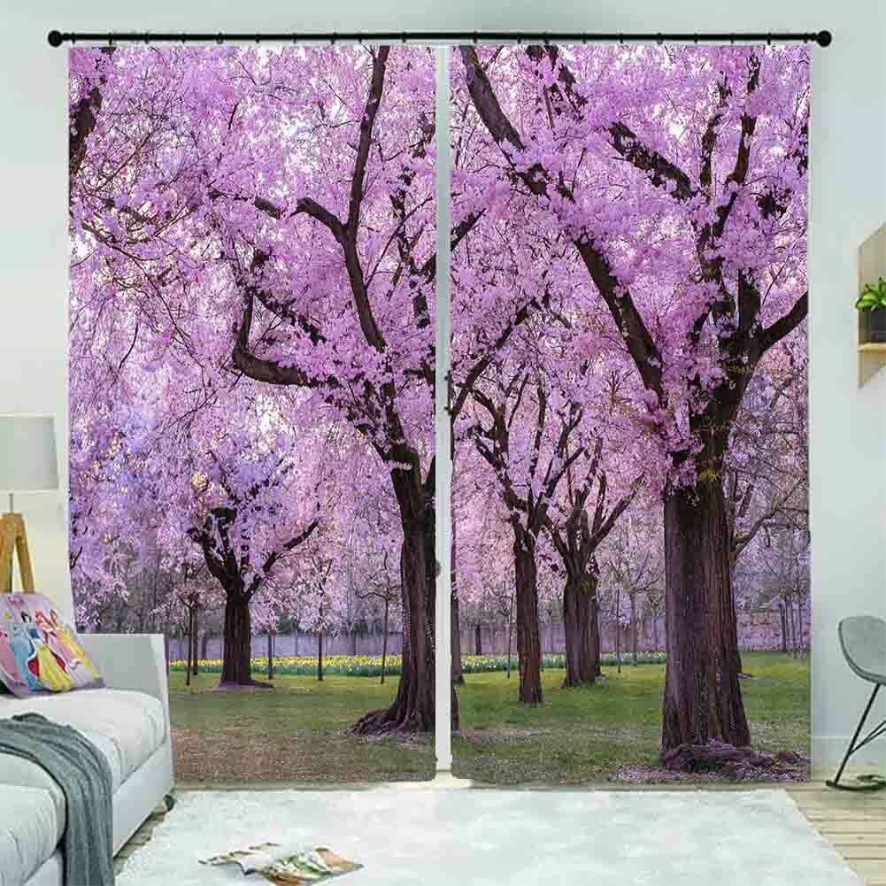 Language Boundary Bud 3D Curtain Blockout Photo Printing Curtains Drape Fabric