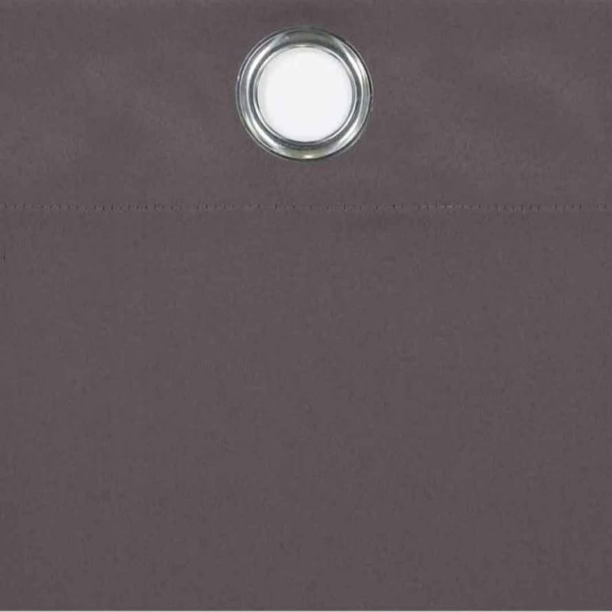 High Quality Randell Fox Gray Faux Suede Leather 2-Pack 95% Blackout Curtains