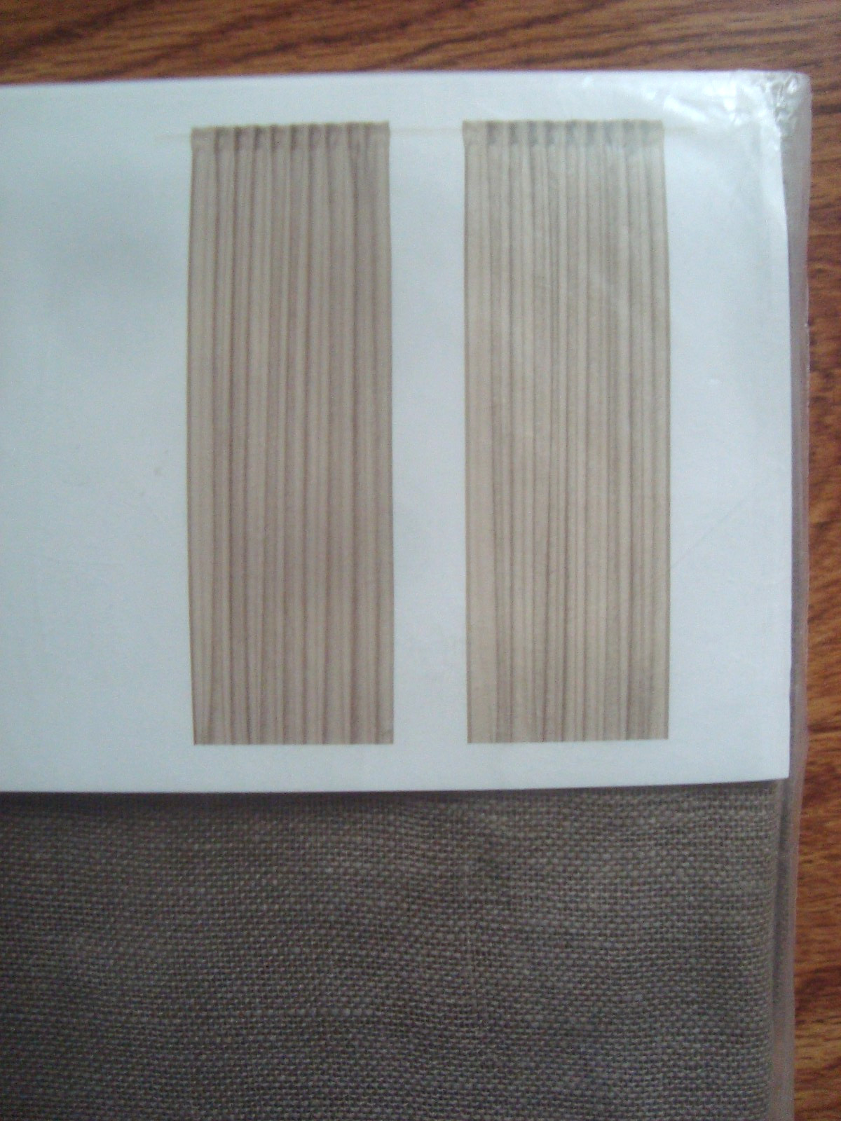 Ikea 100% LINEN Pair of Curtains 57 x 98 ” Lin Panels in Rustic Classic Dk Beige