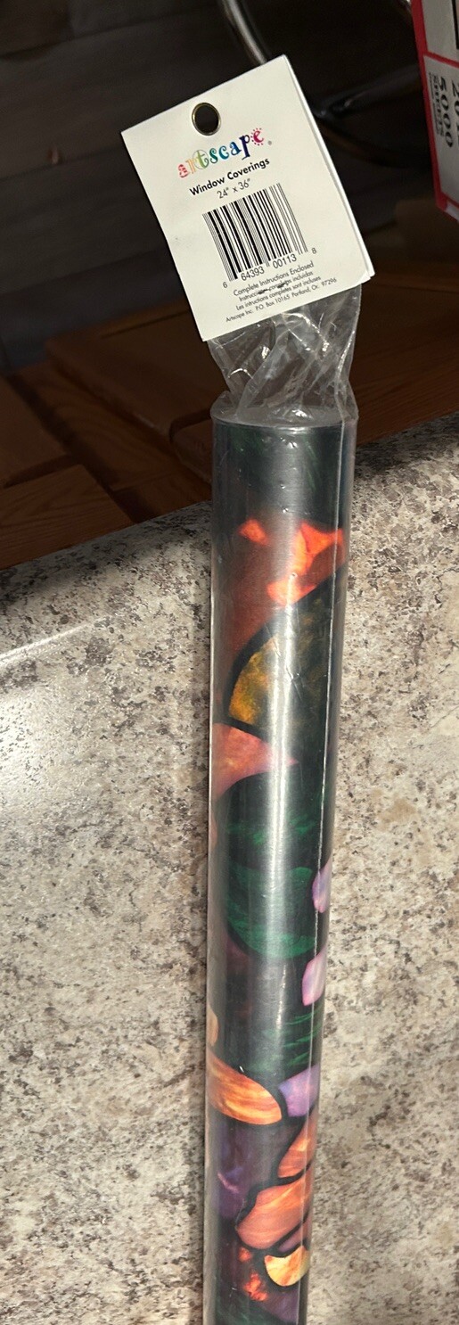 Artscape Magnolia # 113 Window Film Stained Glass Style New 24 x 36″ Dye Lot 8