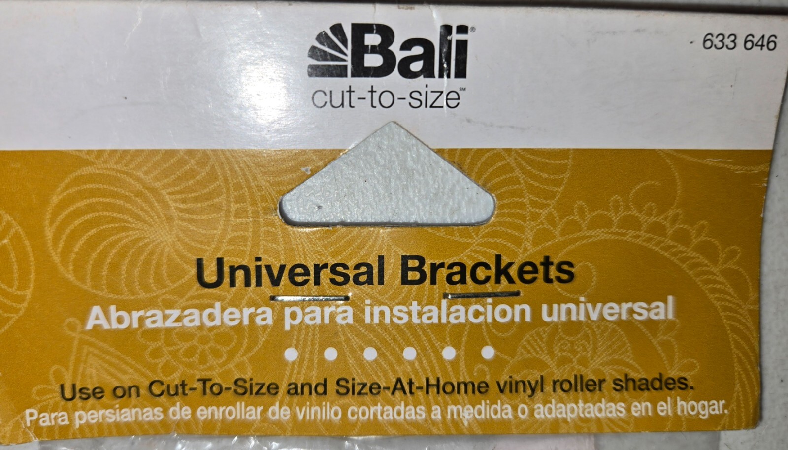(4) Sets Bali Universal Brackets for Roller Shade Blinds 633 646, Lot of Four