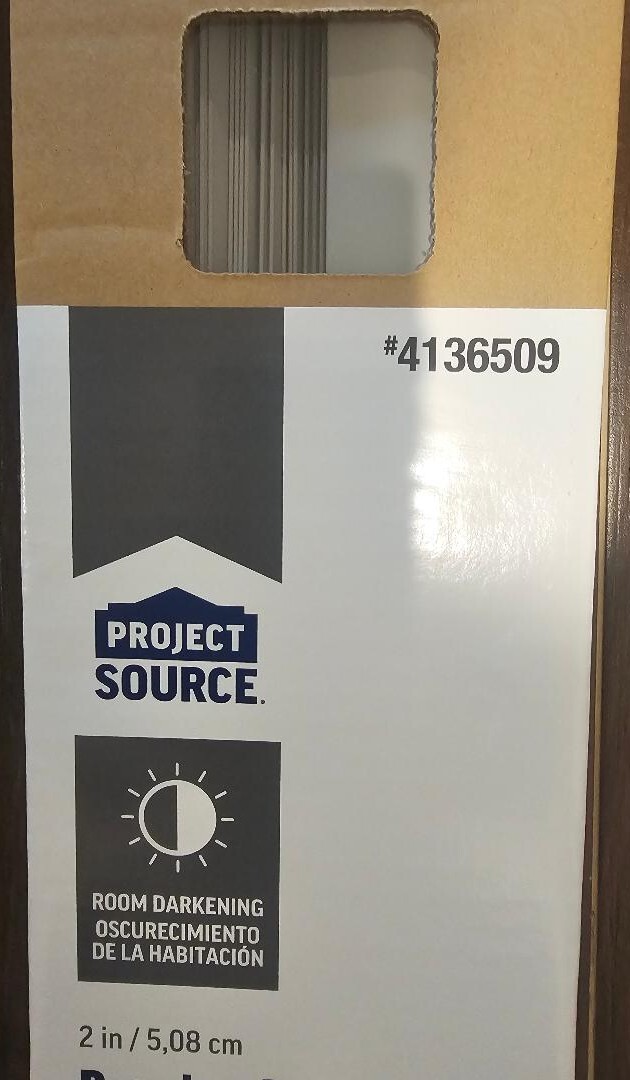 Project Source Premium 2-in Slat Width 36-in x 64-in Cordless (Gray Vinyl)