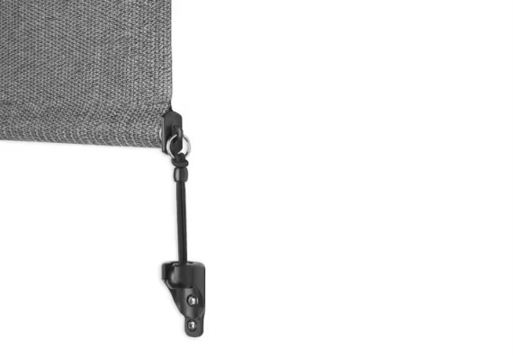 Cordless UV Blocking Exterior Roller Shade Pewter Fade Resistant Choose Size