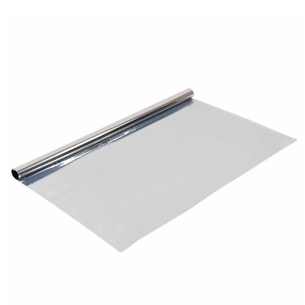 Silver Chrome Window Tint Film 20in x 10FT PET Self Adhesive Glass Privacy Roll