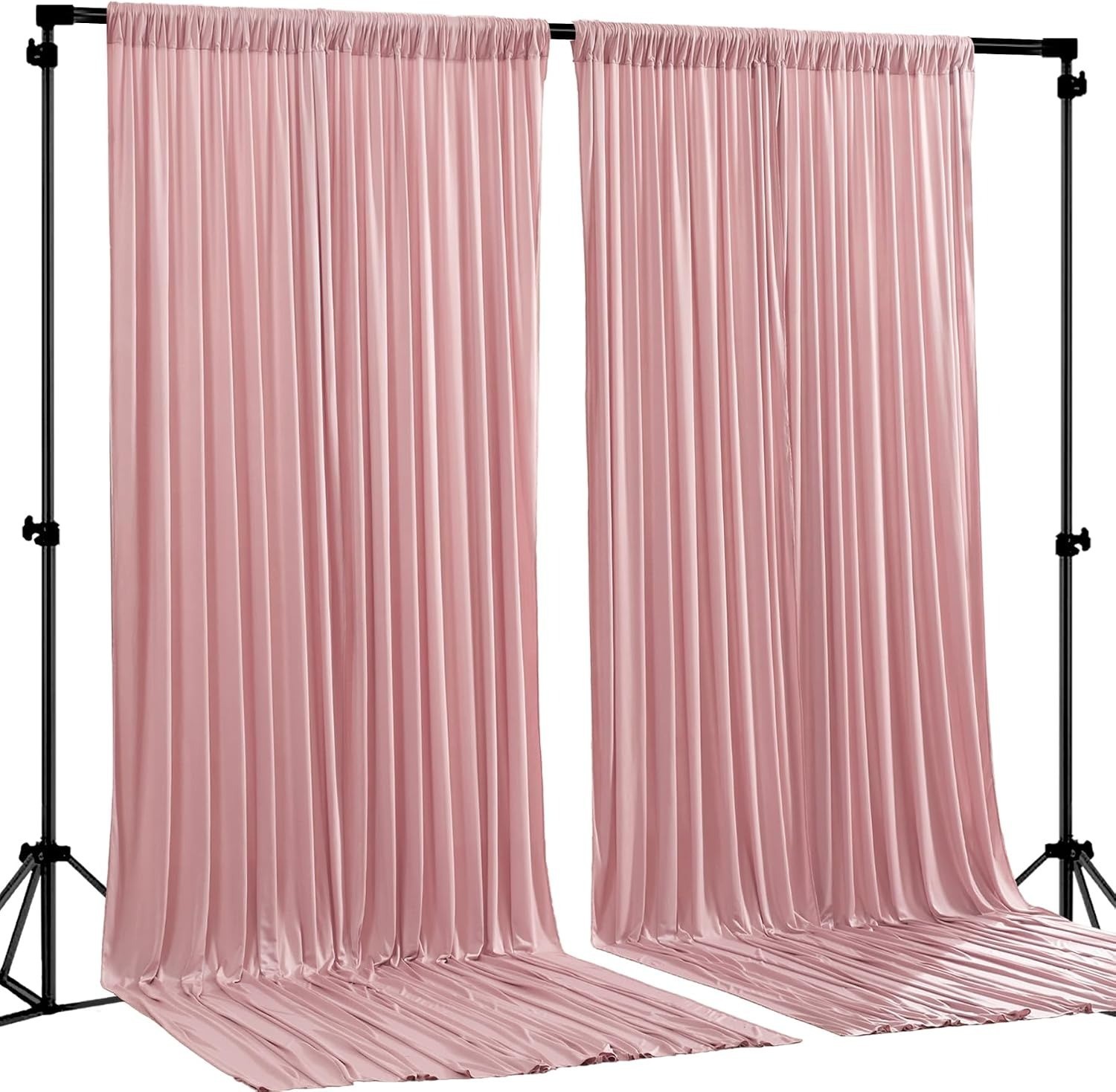AK TRADING CO. 10 feet x 8 feet IFR Polyester Backdrop Drapes Curtains Panels