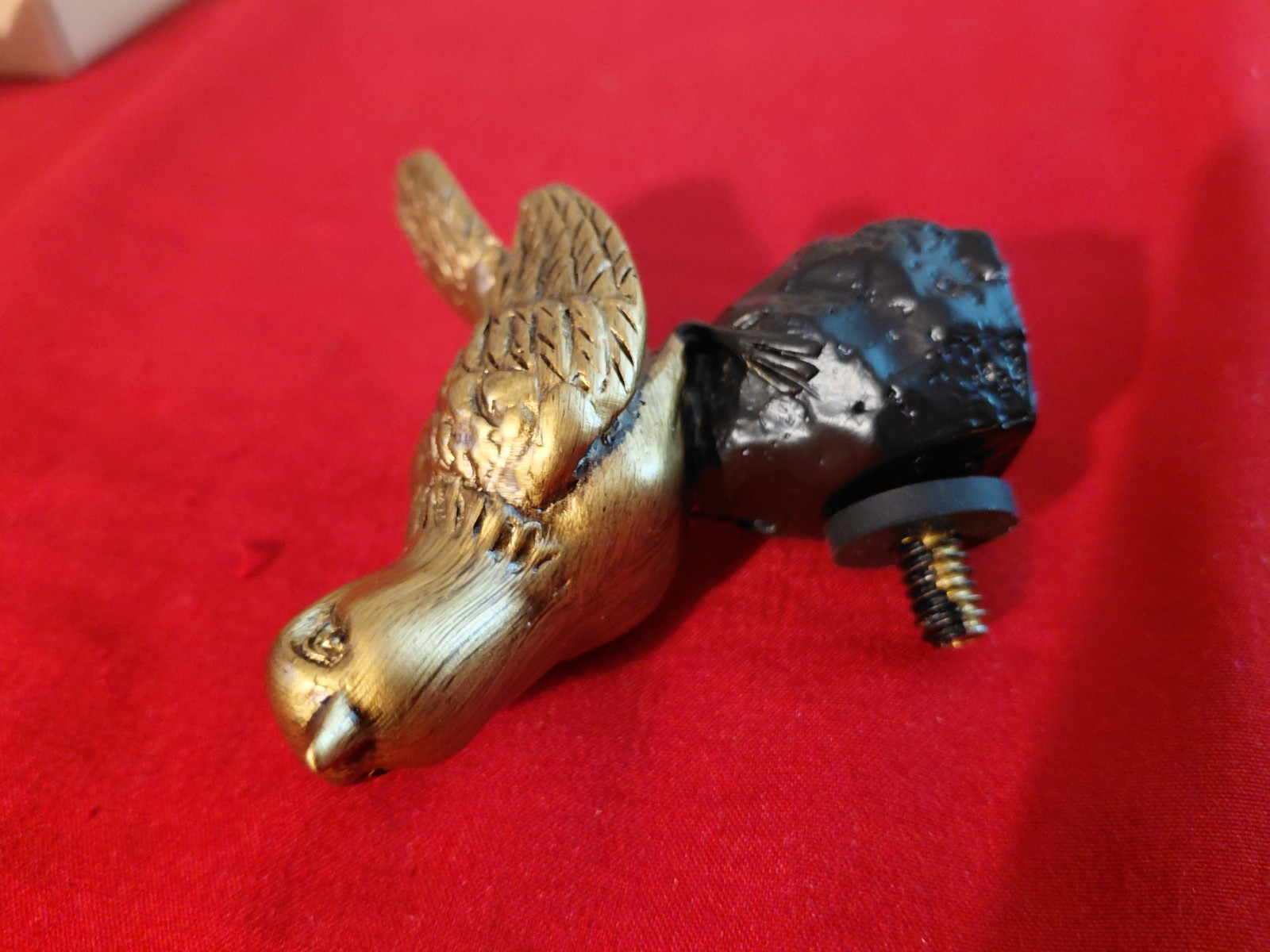 Vintage Decorative Brass Bird Curtain Holdback Or Plant Hanging – New! –