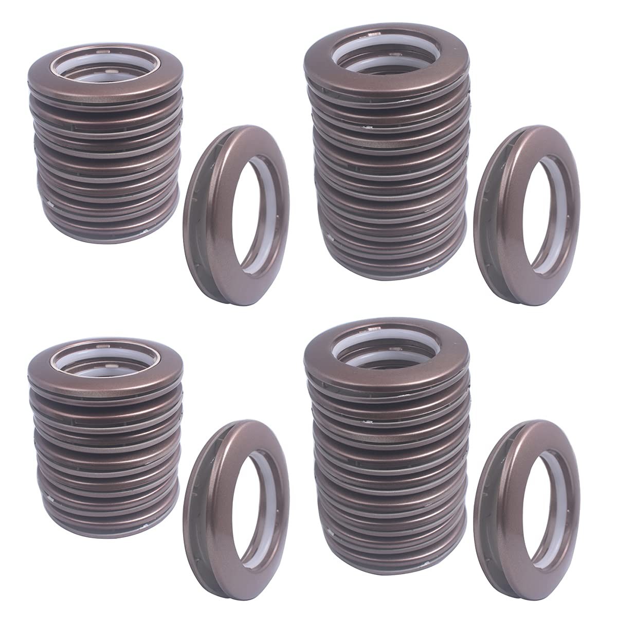 32 Pack Curtain Grommet, Inner Diameter 1-9/16″(40mm) Curtain Eyelet Rings Ro…