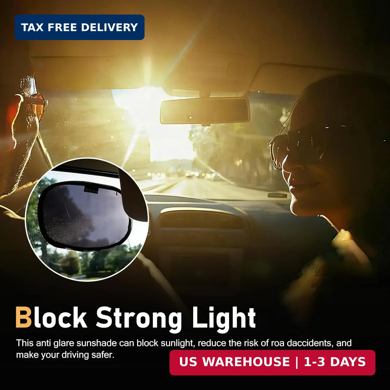 2PCS Car Miniature Static Cling Window Shade, PVC Heat-resistant Anti-glare Smal