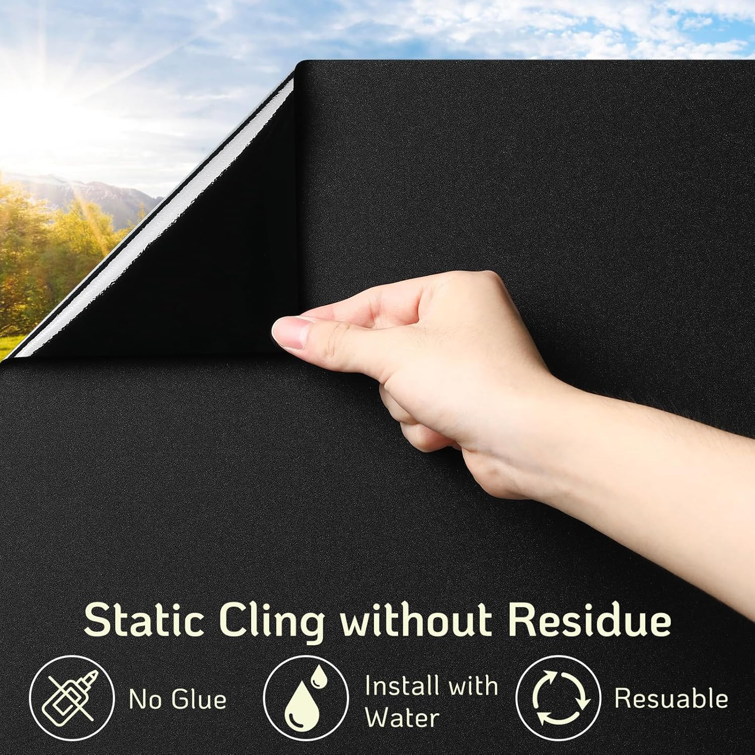 Blackout Window Film, Window Tint for Home Privacy, 17.5″ X 78.7″ |