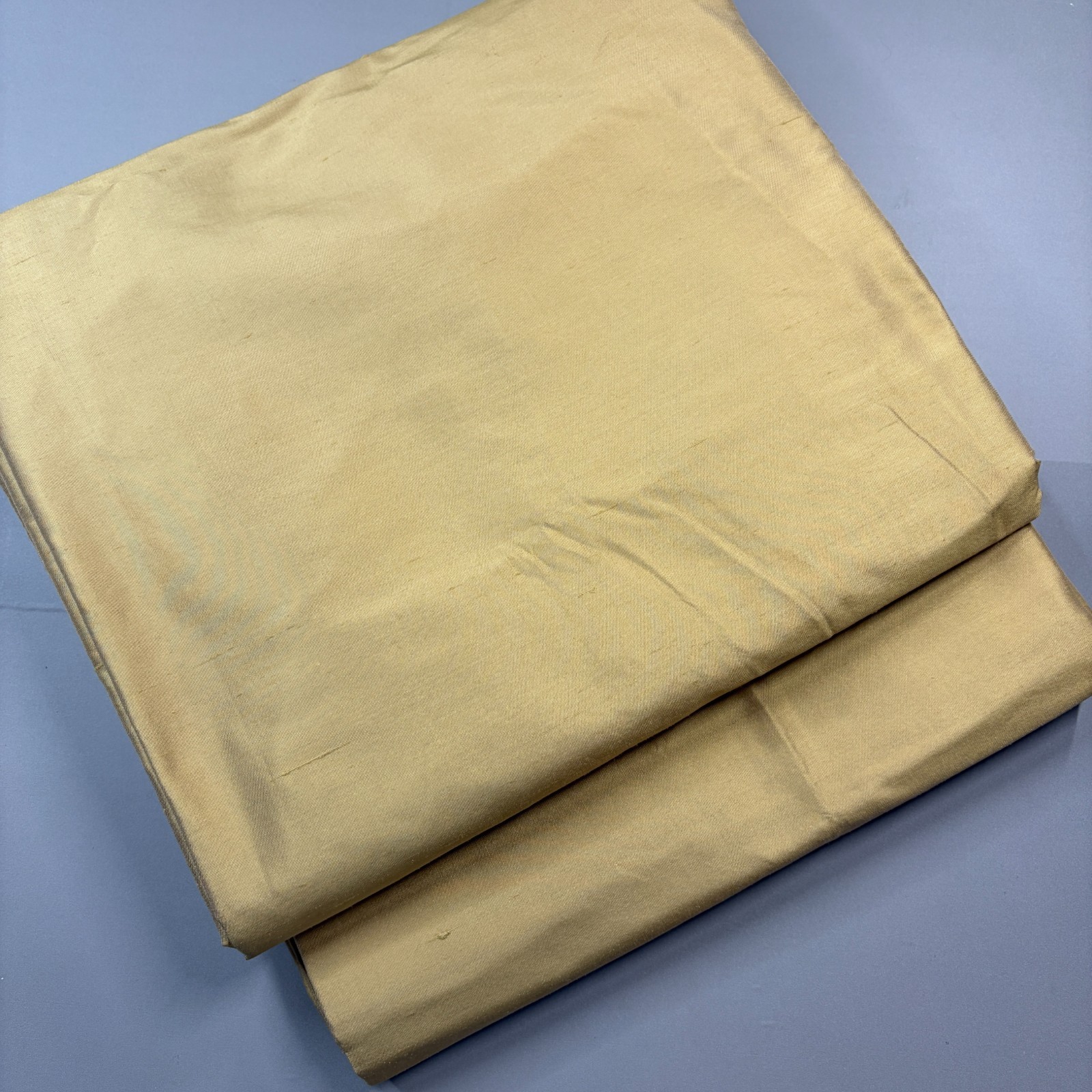 Restoration Hardware 100% Thai Silk Panels 50 X 96 in Gold