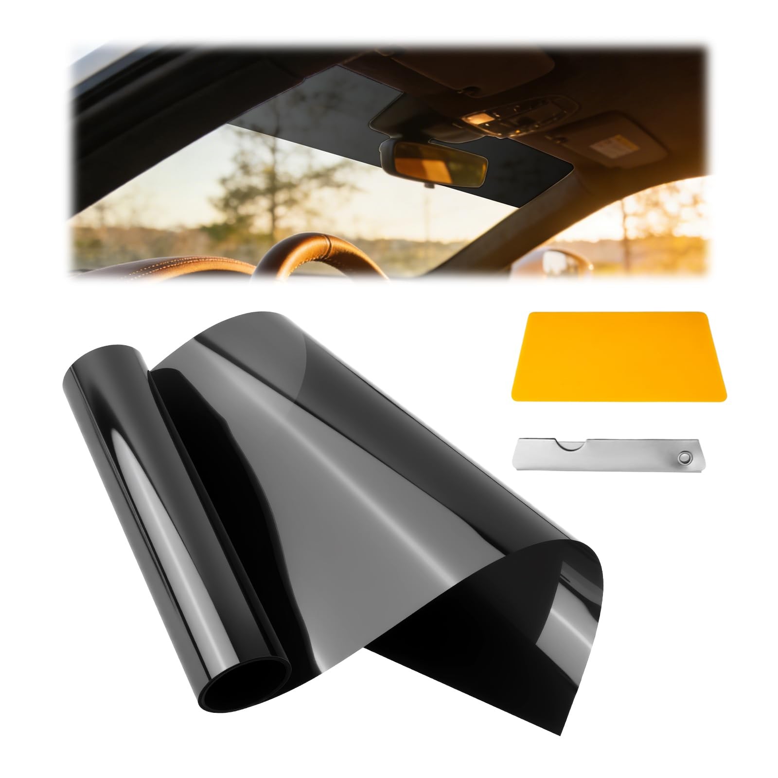 59.06″×8.07″ 5% VLT Car Window Tint Film Kit,Cuttable Car Tints for Window Re…