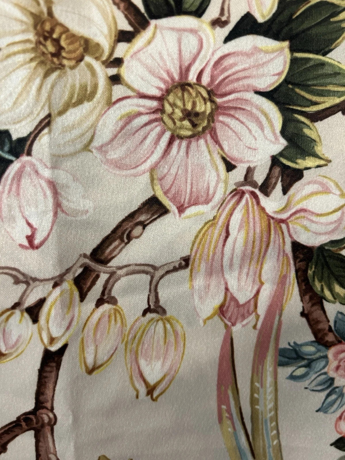 ENVOGUE Botanical Garden Floral Exotic Birds Set of 2 Curtain Panels 84” NEW
