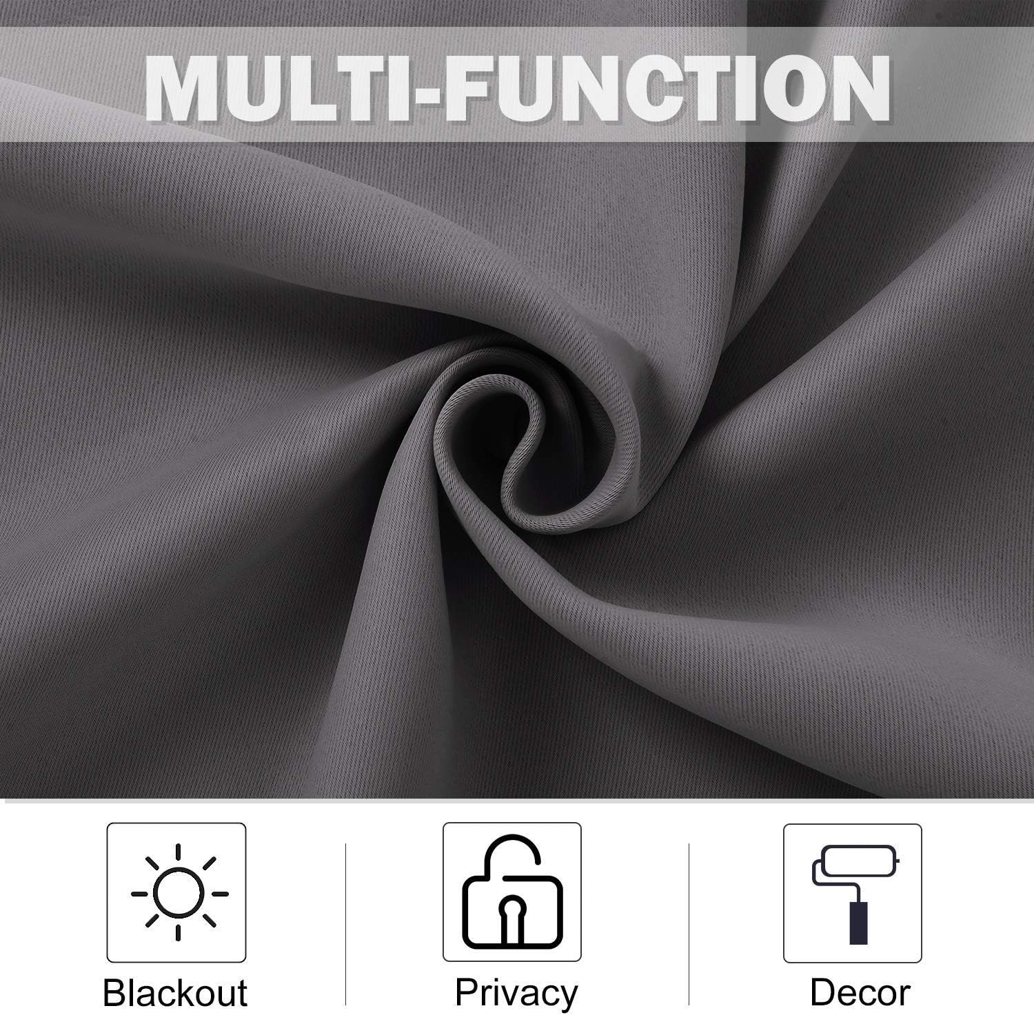 Window Thermal Large Curtain for Sliding Door Blackout Panel for Patio 100″X84″