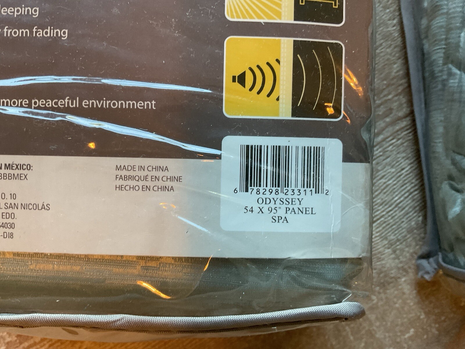 Insola Odyssey Window Panel Curtain Spa Blue Interlined Grommet 54 X 95